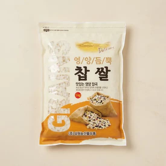 삼원농산 국내산 찹쌀 5kg 1개 18,700원