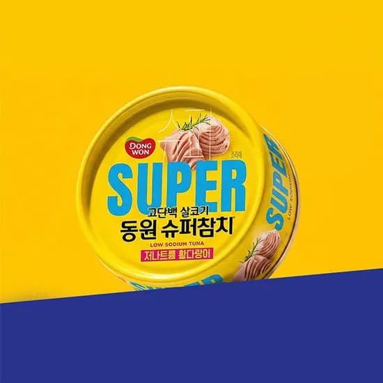 동원 슈퍼참치 고단백 저나트륨 황다랑어 90g 8개