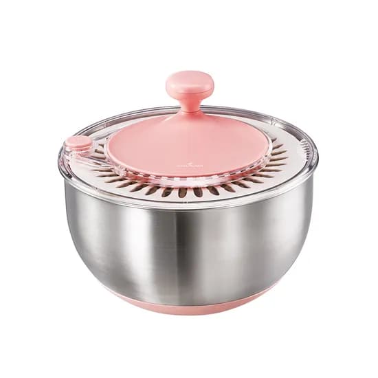 바이탈플랜트 스테인리스 야채 탈수기 핑크 4.5L 1개