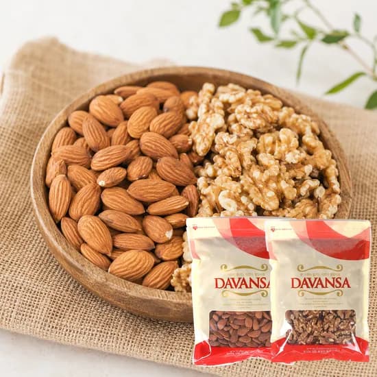 다반사 볶은아몬드 + 호두, 500g, 500g, 1세트