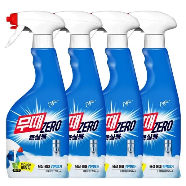 피죤 무균무때 무때제로 욕실용 750ml 4개