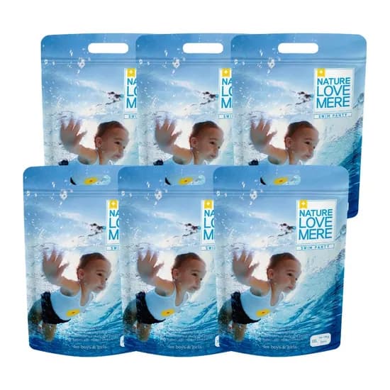네이쳐러브메레 아기 방수 수영장 기저귀, 점보형(2XL), 18매