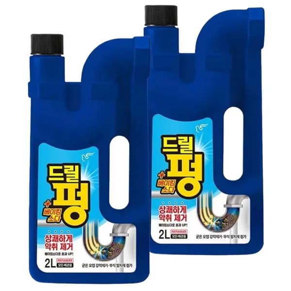 피죤 드릴펑 배수구 세정제 2L 2개