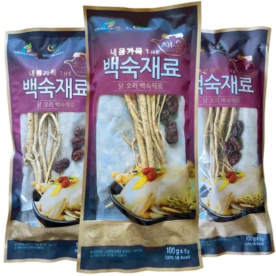 약제천궁 내몸가득 THE 채움 백숙재료 티백, 100g, 3개