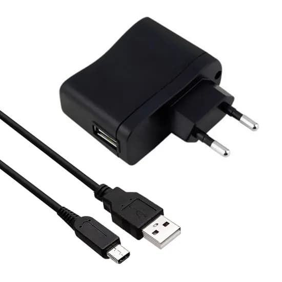 서가 닌텐도 1A 분리형 충전기 케이블 세트, 닌텐도 1A 충전기+DS Lite 케이블 세트, 블랙, 1개