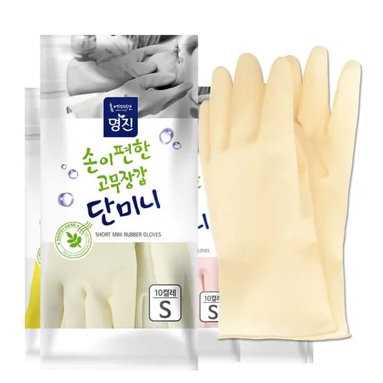 명진 단미니 고무장갑 백색 소 10켤레 1봉 10,150원