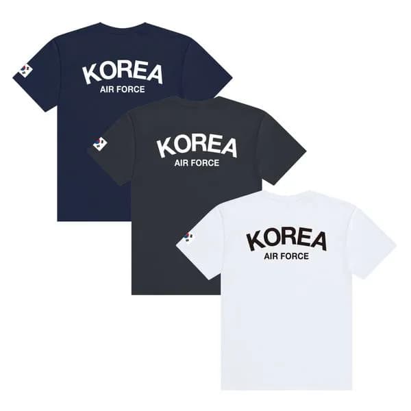 공군 AIR FORCE ROKAF 코튼 라운드 반팔 티셔츠 네이비 M 1장 13,900원