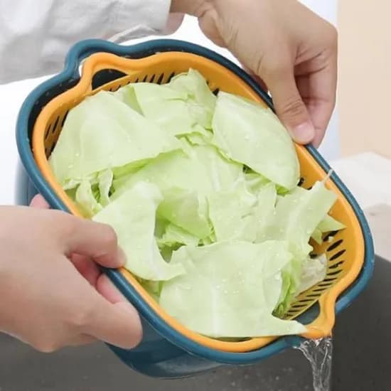 야채 세척용 펀칭볼 바구니, 1개