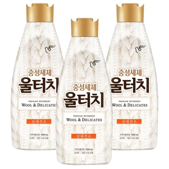 피죤 울터치 중성세제 본품 1L 3개