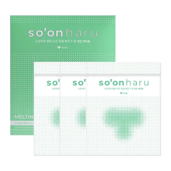 소온하루 멜팅도트 주름패치 티핏 미간 케어용 3입 총 81개입 1박스