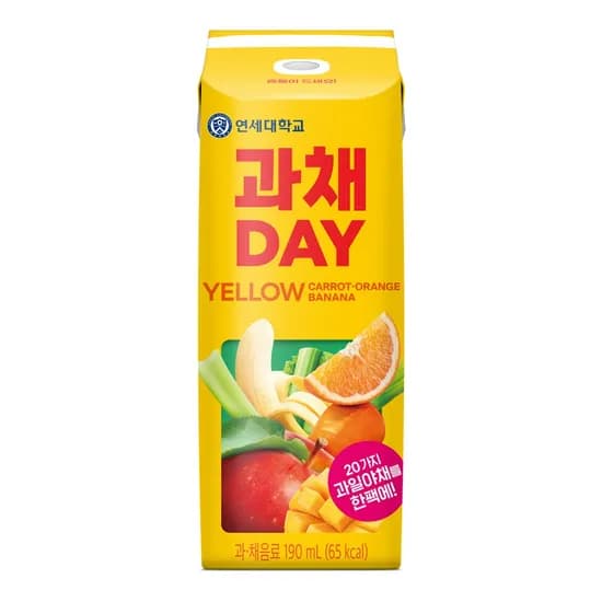 연세대학교 과채 DAY 옐로우 당근 오렌지 바나나 190ml 48개