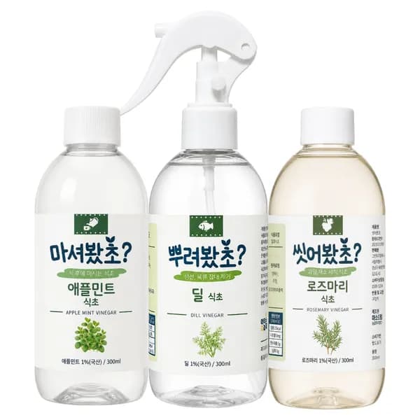 마더스 초능력 허브 화이트 발효 식초 3종 세트 300ml x 3개