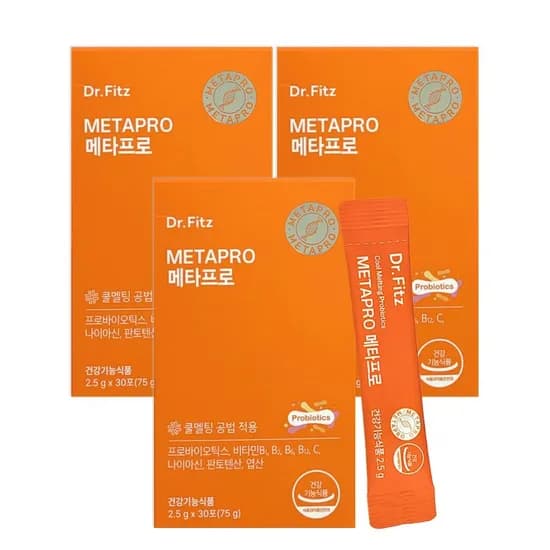 닥터피츠 메타프로 슬림핏 유산균 2.5g 30포 3박스