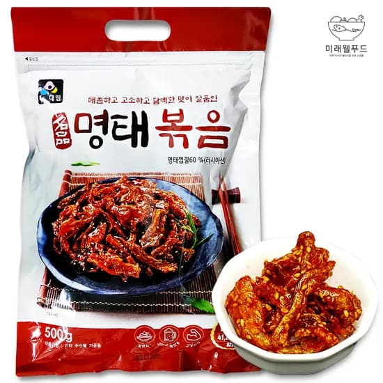 미래웰푸드 명태볶음, 매콤달콤, 500g, 1개