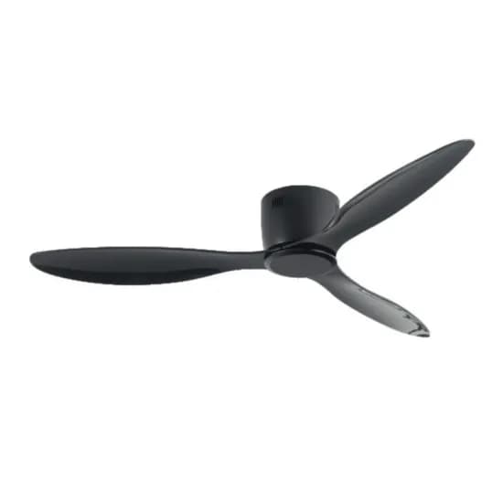 HOMEVIT 실링팬, 슬림높이17CM, 132cm(52인치), 올블랙, BLDC모터, 1개
