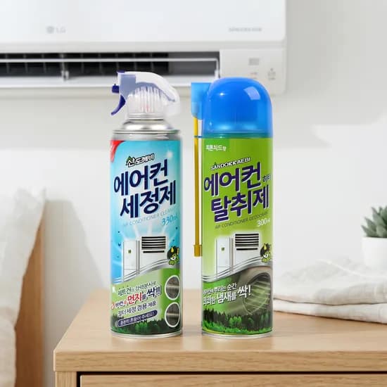 산도깨비 에어컨 세정제 330ml 외 에어컨 탈취제 300ml 1세트