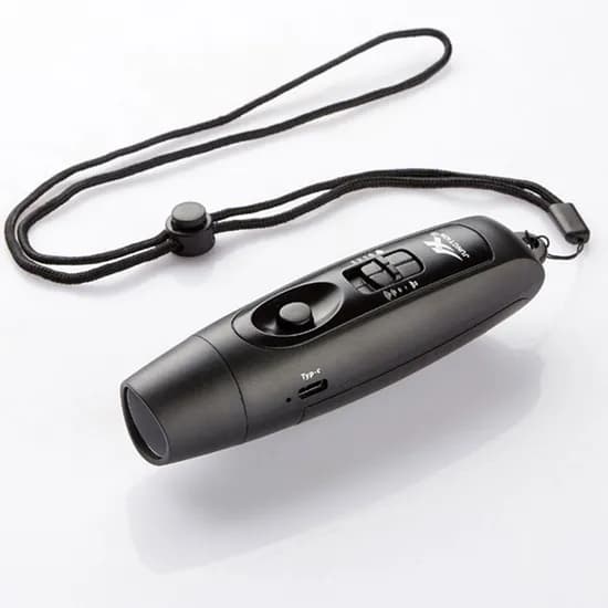 에코럭키 USB 충전 전자호루라기 블랙 1개