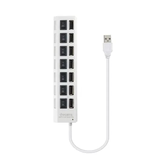 Coms 무전원 USB 3.0 개별스위치 7포트 USB 허브, BT773, 1개