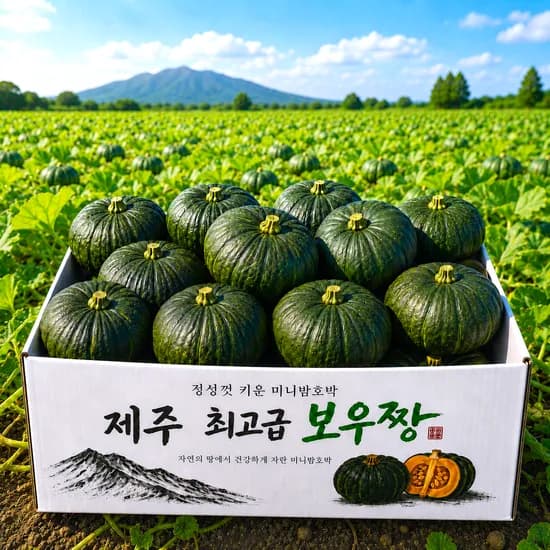 제주 미니밤호박 보우짱, 1등급, 로얄과, 5kg, 1박스