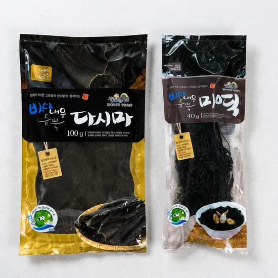 바다내음 듬뿍 미역 다시마 세트 건미역 40g 다시마 100g 1개