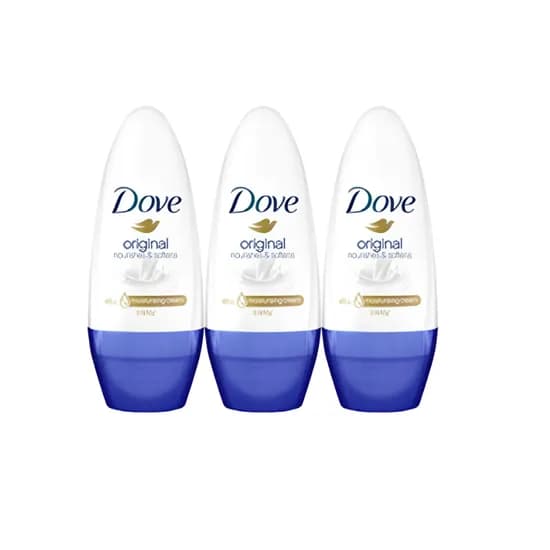 도브 오리지널 데오드란트 롤온, 40ml, 3개
