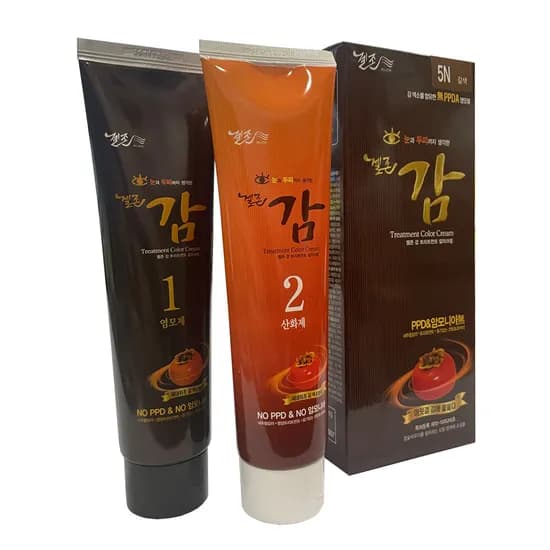 젤존 감 저자극 트리트먼트 칼라크림 3N 흑갈색 어두운갈색 1개