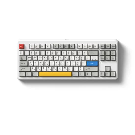 FL-ESPORTS NX87HE 유선 8K 래피드 트리거 자석축 키보드, 아이비축, 네온 그레이, 1개