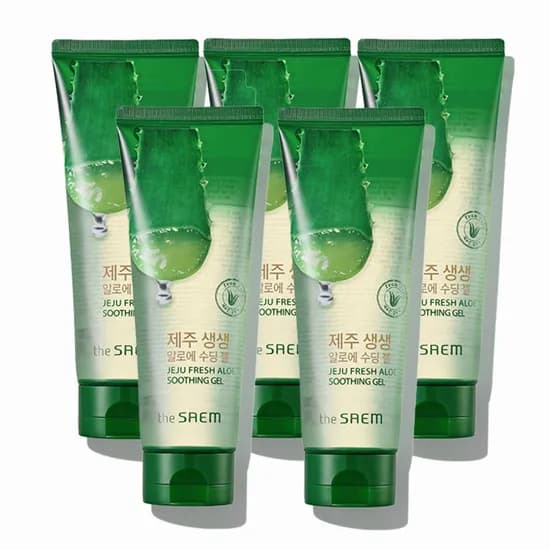 더샘 제주 생생 알로에 수딩 젤 250ml 5개