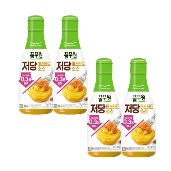 풀무원 저당머스타드소스, 270g, 4개