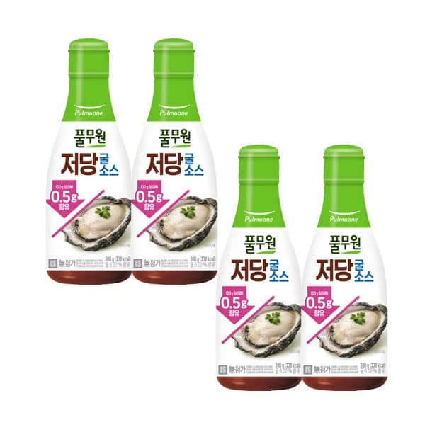 풀무원 저당 굴소스 300g 4개 14,800원