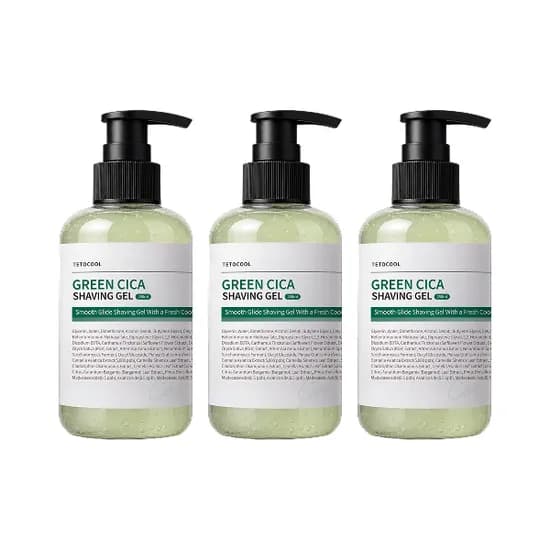 테토쿨 그린 시카 쿨링 쉐이빙 젤 250ml 3개