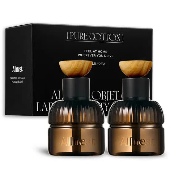 올네스트 오브제 컵홀더형 차량용 방향제 퓨어 코튼 100ml 2개