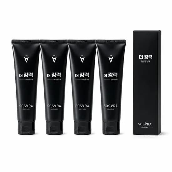 소사라 더 강력 쿨링 남성 청결제 세정제, 100ml, 4개