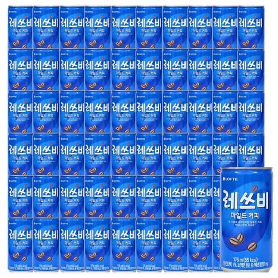롯데칠성 레쓰비 마일드 업소용 175ml 60캔