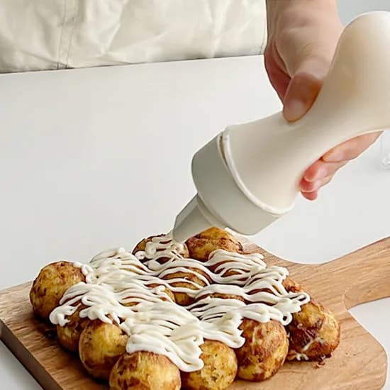 인블룸 5구 드레싱 소스통, 블랙+크림화이트, 350ml, 2개