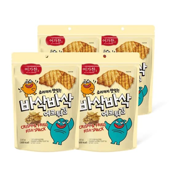 어가찬 바삭바삭 어포튀김 100g 4봉