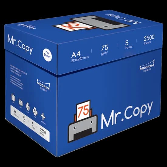 Mr.Copy 복사용지, A4, 75g, 2500매, 1박스