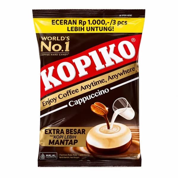 코피코 카푸치노 캔디 175g 4개