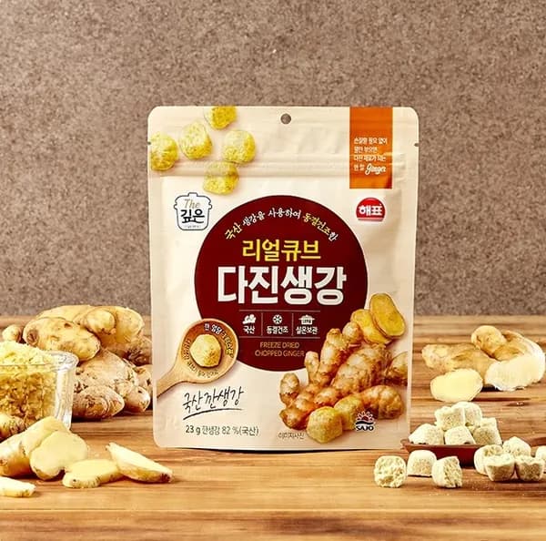 해표 리얼큐브 다진생강 23g 2개