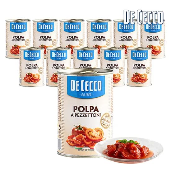 데체코 다이스 토마토 400g 12개