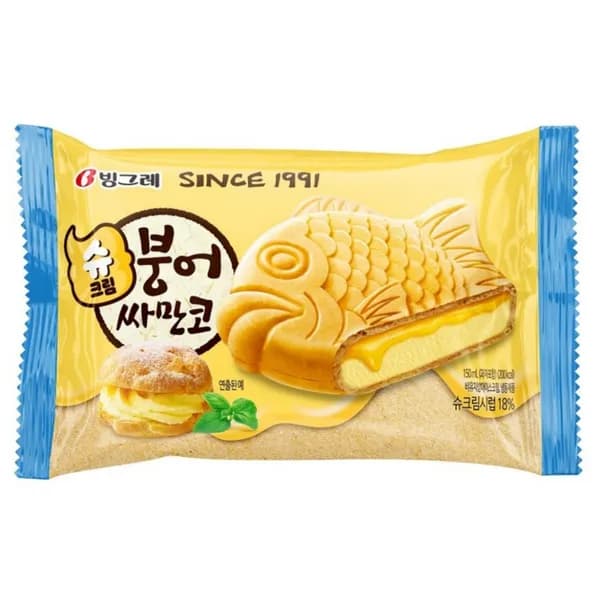 빙그레 슈크림 붕어싸만코 슈크림시럽 18% 150ml 30개