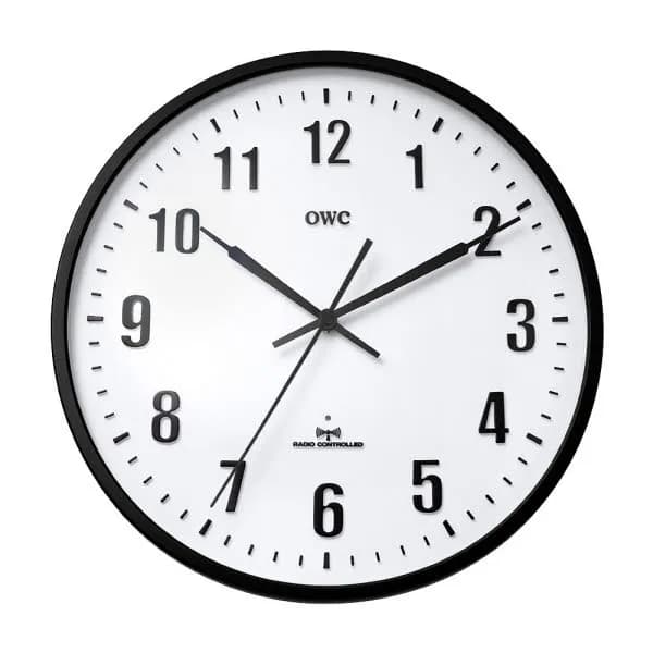 OWC 수트 전파수신 벽시계 OT767RC, 블랙 40,000원