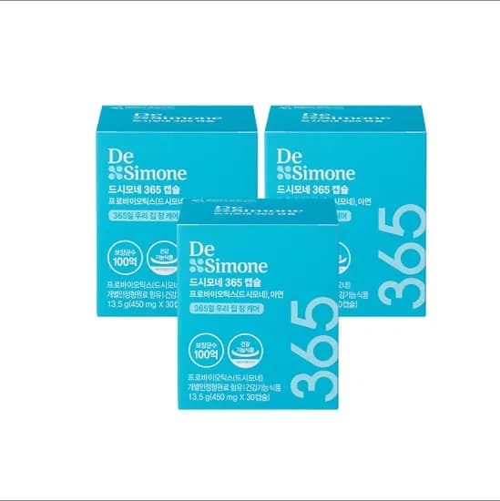 드시모네 365 캡슐, 450mg, 30캡슐, 3박스