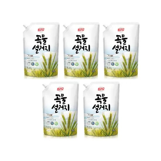 트리오 곡물설거지 우리현미 1.2L 5개