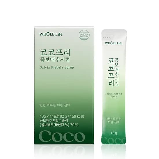 홀라이프 코코프리 곰보배추 시럽 182g 14포 6박스