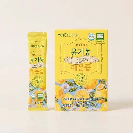 홀라이프 유기농 레몬즙 20g 14포 12박스