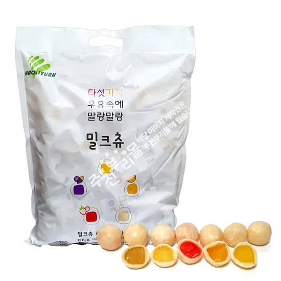 하오리위안 밀크츄 믹스 5가지맛 약 240개입 1개