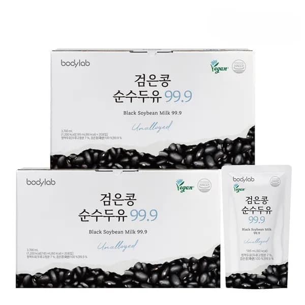 검은콩 순수두유 99.9 185ml 40포