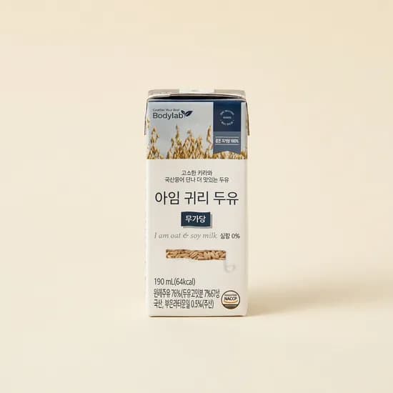 바디랩 아임 귀리 두유 무가당 190ml 24팩 2박스