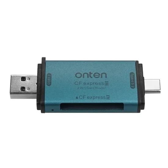온텐 CF 익스프레스 Type-B A/C타입 카드리더기, OTG, 10Gbps, 1개